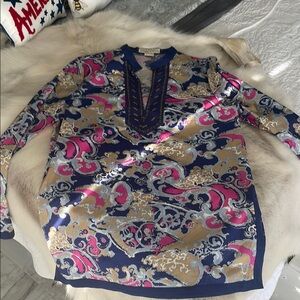 Michael Kors colorful, cotton shirt